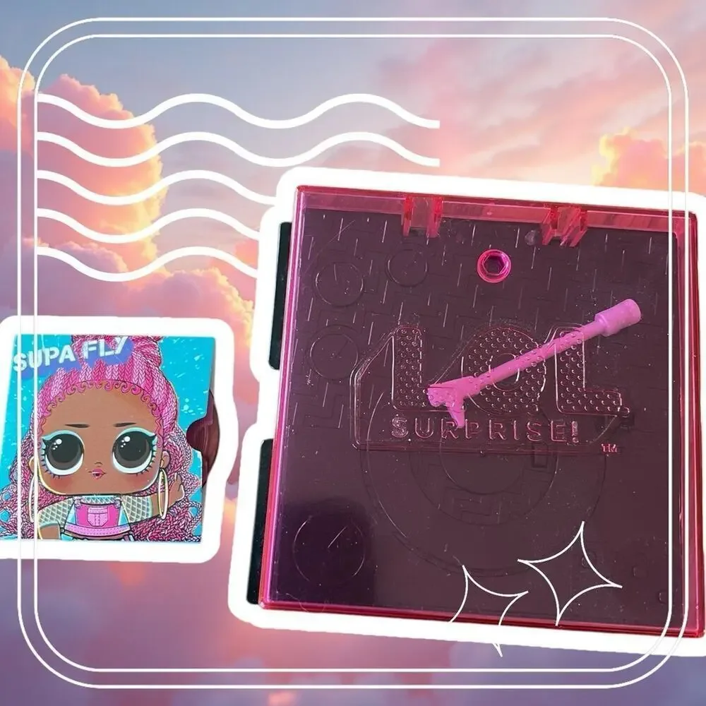 Lol Surprise doll record player with record, body armor, bag keyboard & more